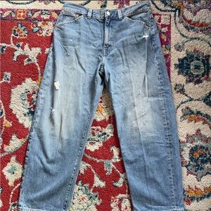 Madewell Light Blue Distressed Women Jeans